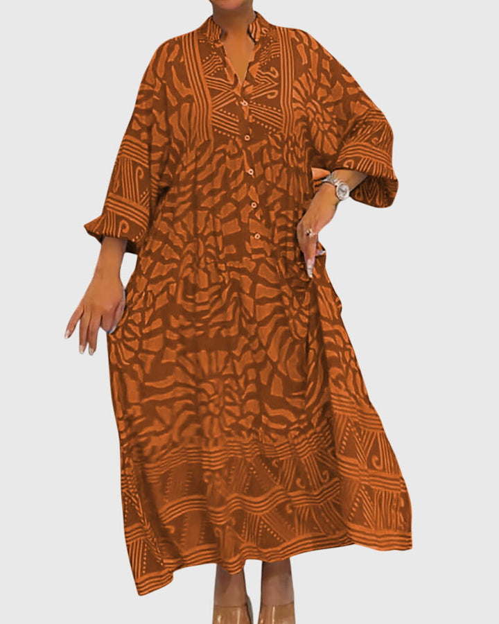 Muse and Valeur | Maxi Dress, Elegant Print