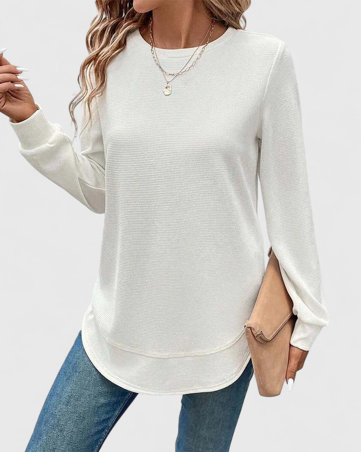 Muse and Valeur | O-Neck Long Sleeve Top