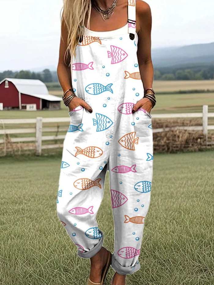 Muse & Valeur | Meadow Bloom Wide-Leg Jumpsuit for Women