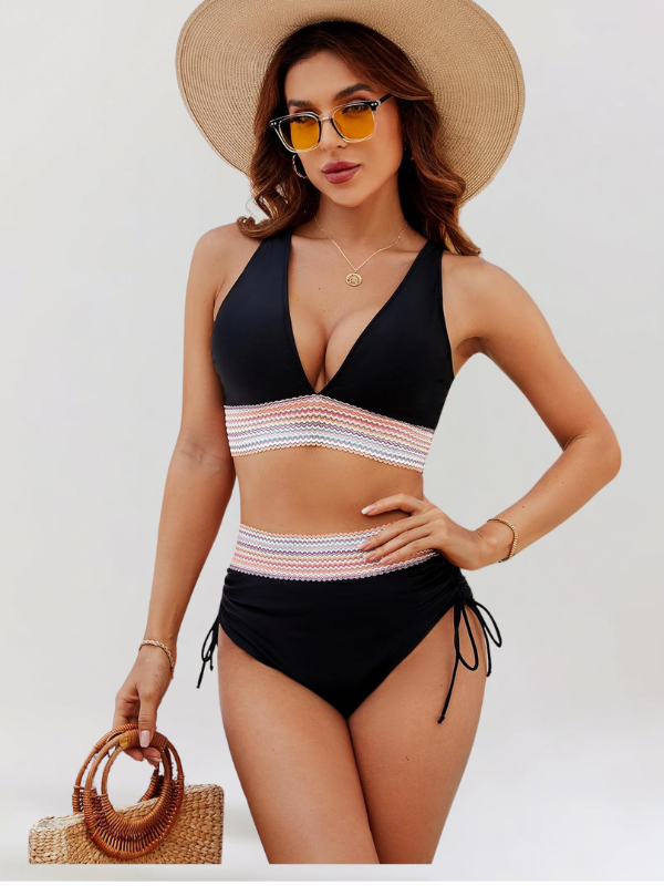 Muse & Valeur | High Waist Tummy Control Bikini Set for Women