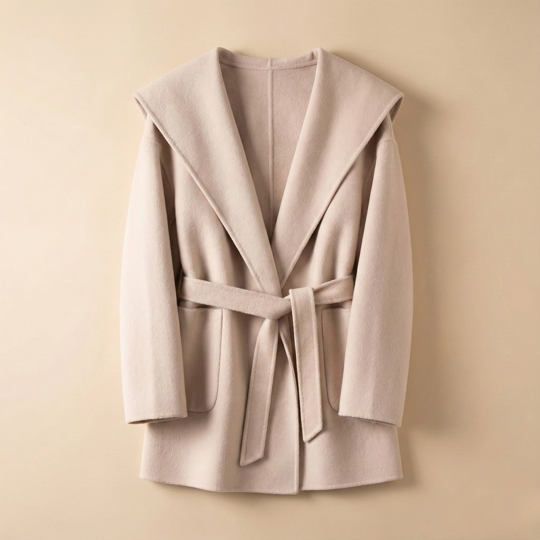 Muse and Valeur | Long Pointed Coat in Camel Hair