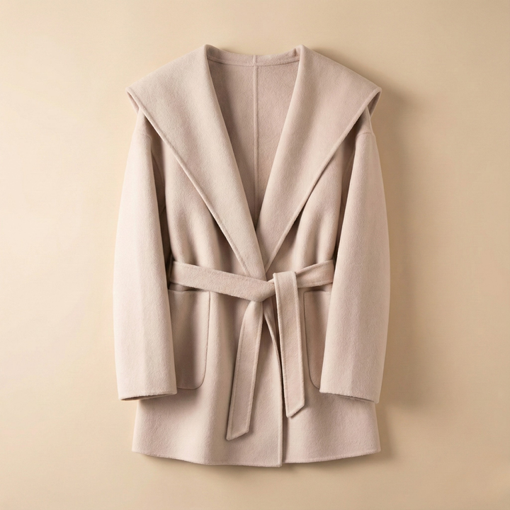 Muse and Valeur | Long Pointed Coat in Camel Hair
