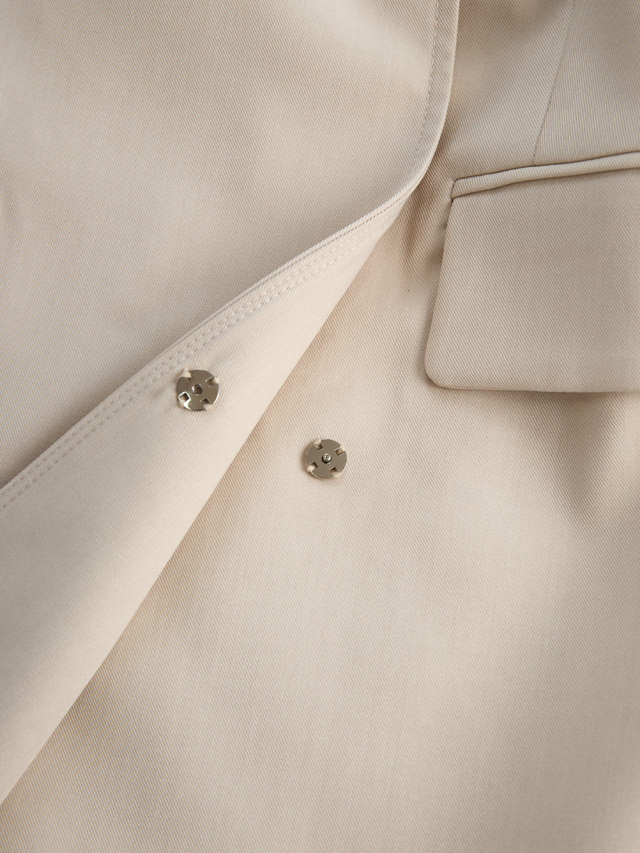 Muse & Valeur | Tailored Blazer-Inspired Mini Dress With Belted Waist