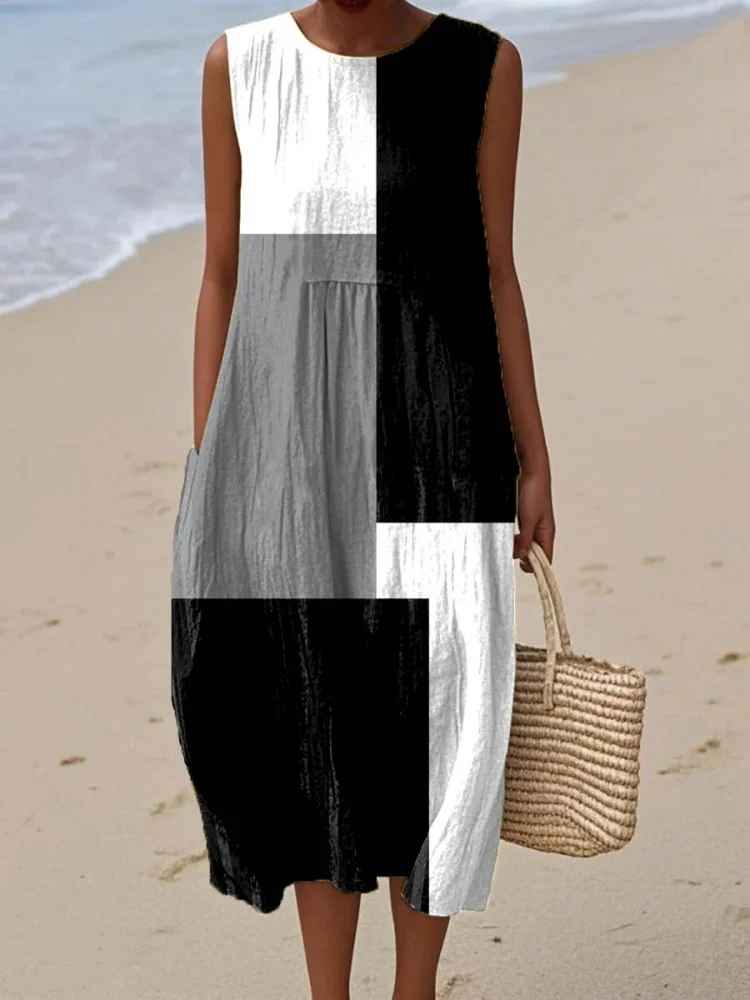 Muse & Valeur | Modern Patch Dress for Women