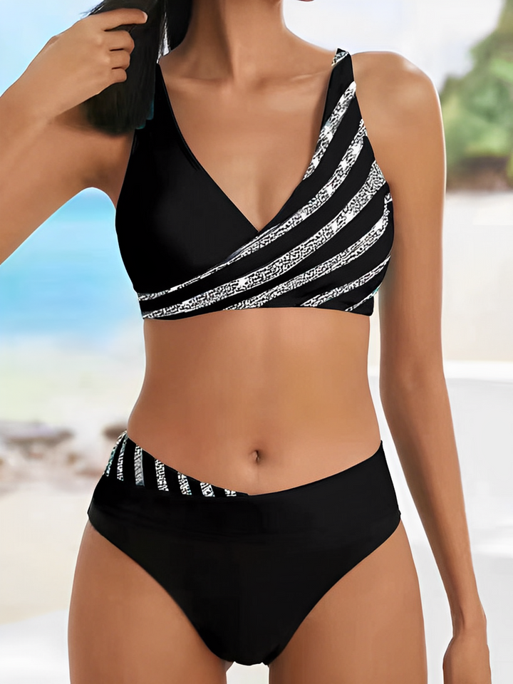 Muse & Valeur | Striped Bikini Set for Women in Vibrant Colors