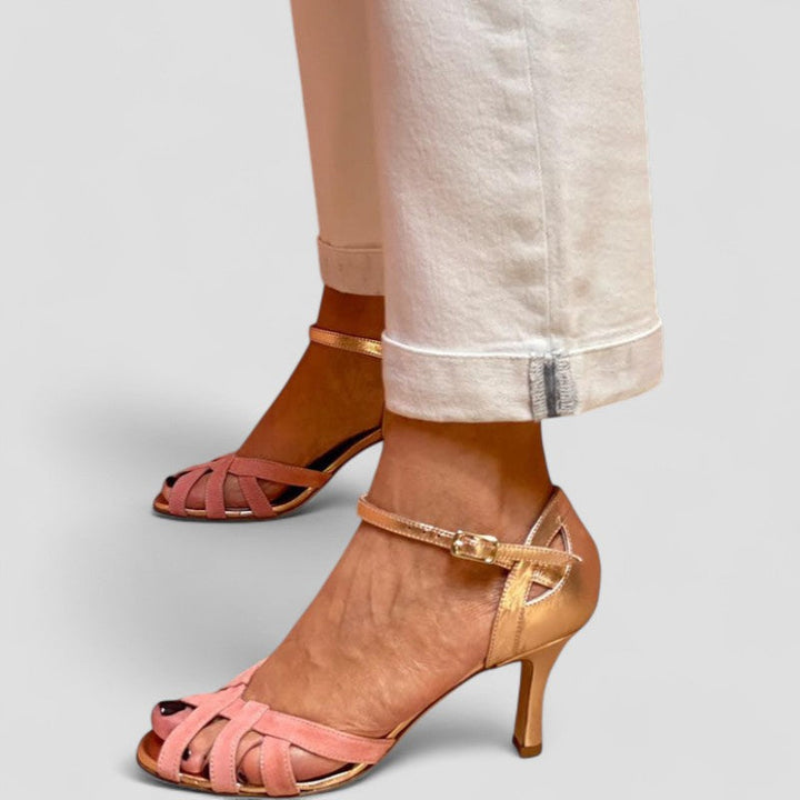 Muse and Valeur | Open Toe Kitten Heels