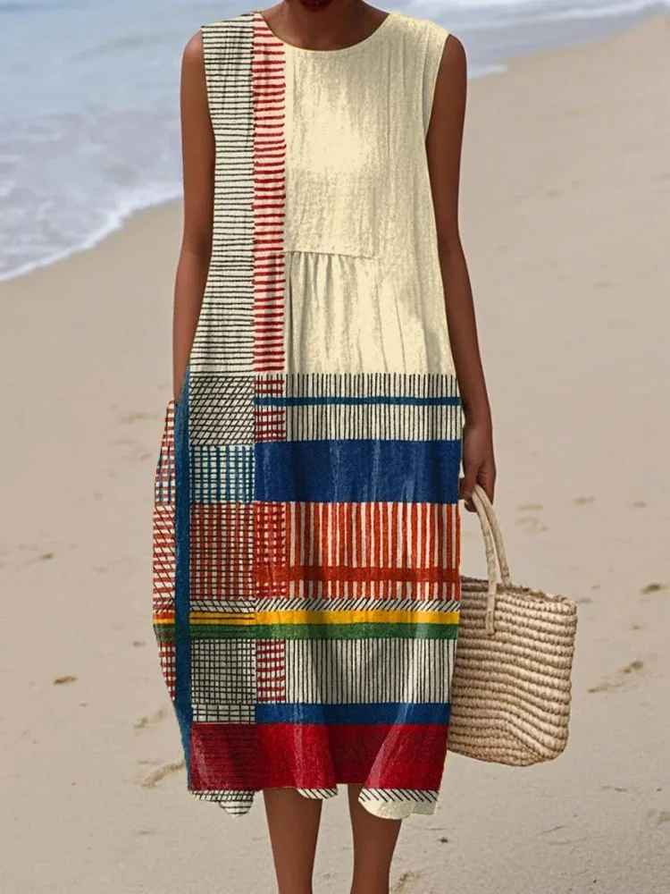 Muse & Valeur | Modern Patch Dress for Women