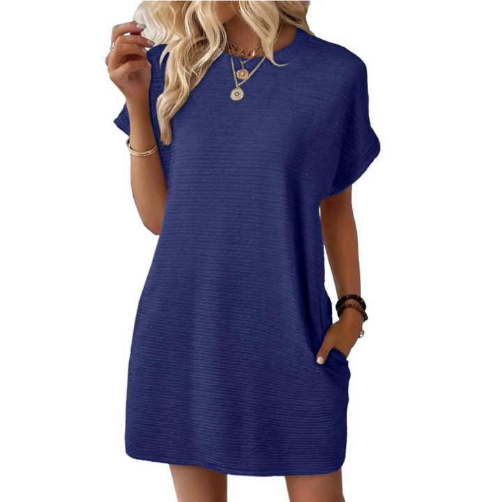 Muse and Valeur | Casual Minimalist Round Neck Summer Dress