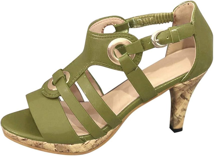 Muse & Valeur | Heeled Open Toe Sandals for Women in Summer Style