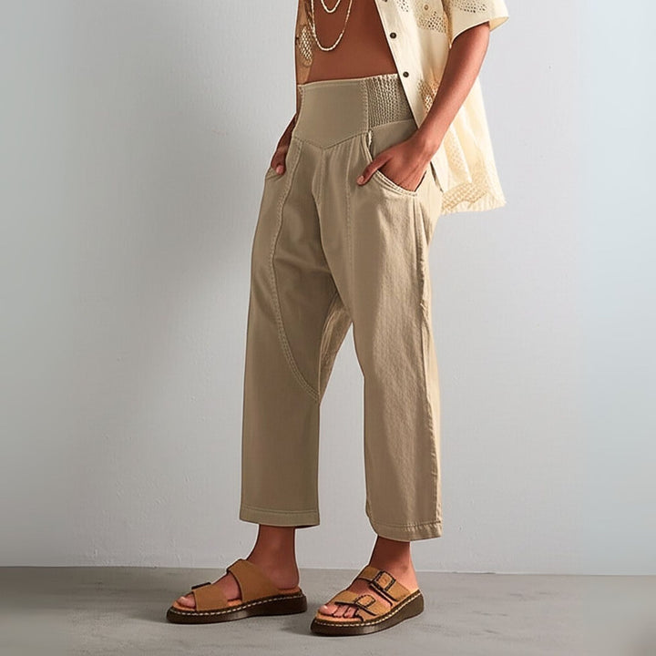 Muse & Valeur | Wide Leg Pant for Women in Soft Fabric, Casual Style, Black