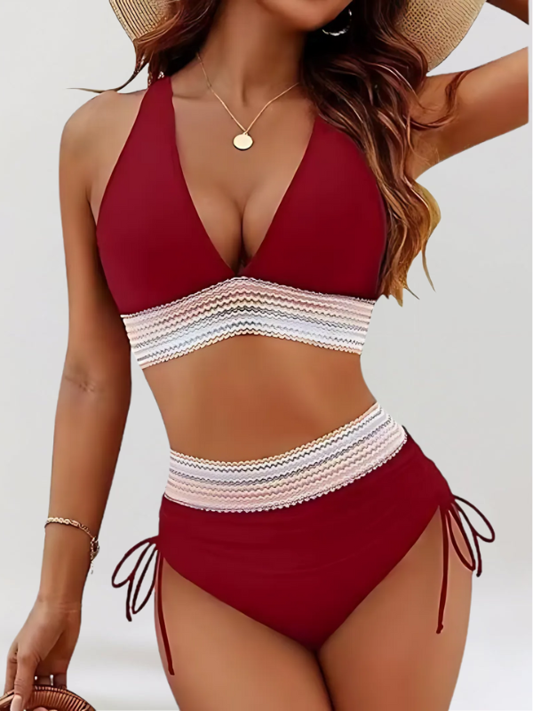 Muse & Valeur | High Waist Tummy Control Bikini Set for Women