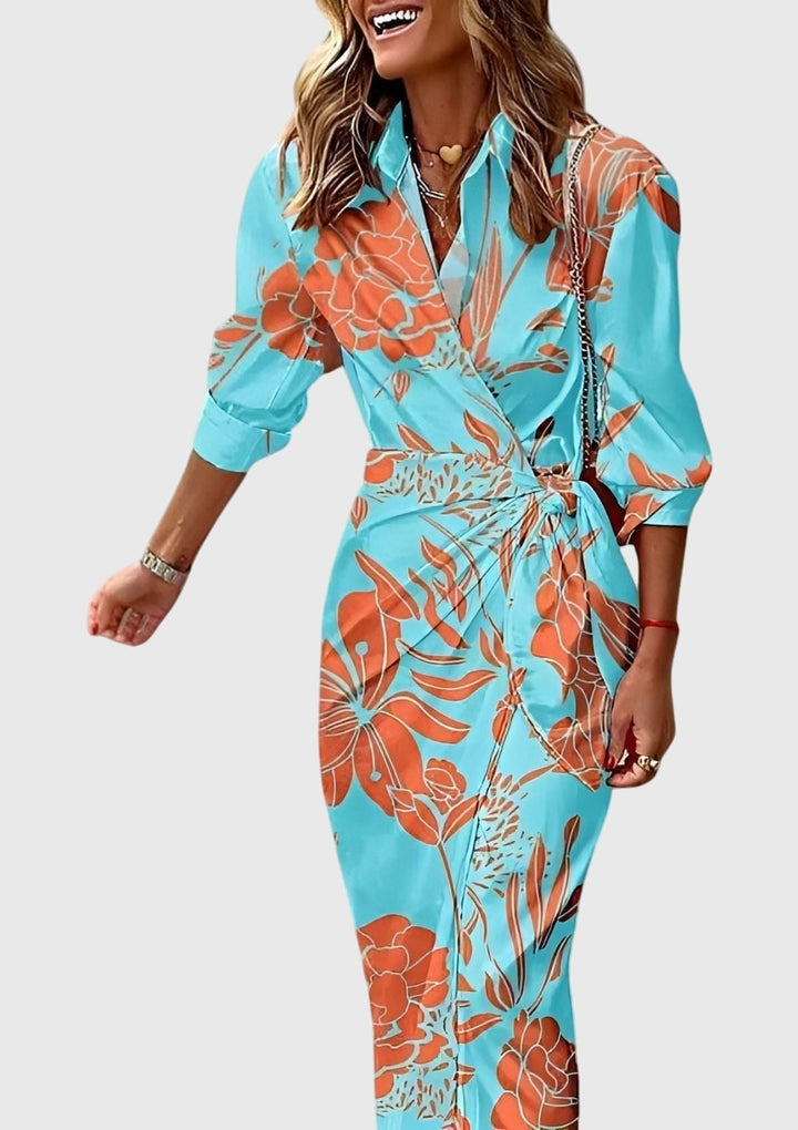 Muse and Valeur | Wrap Dress with Print