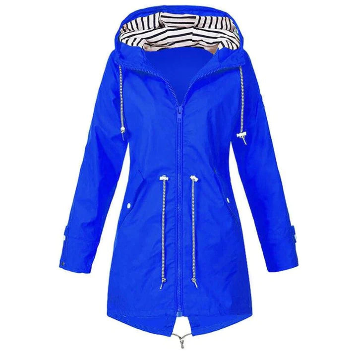 Muse and Valeur | Women's Casual Hooded Lightweight Raincoat