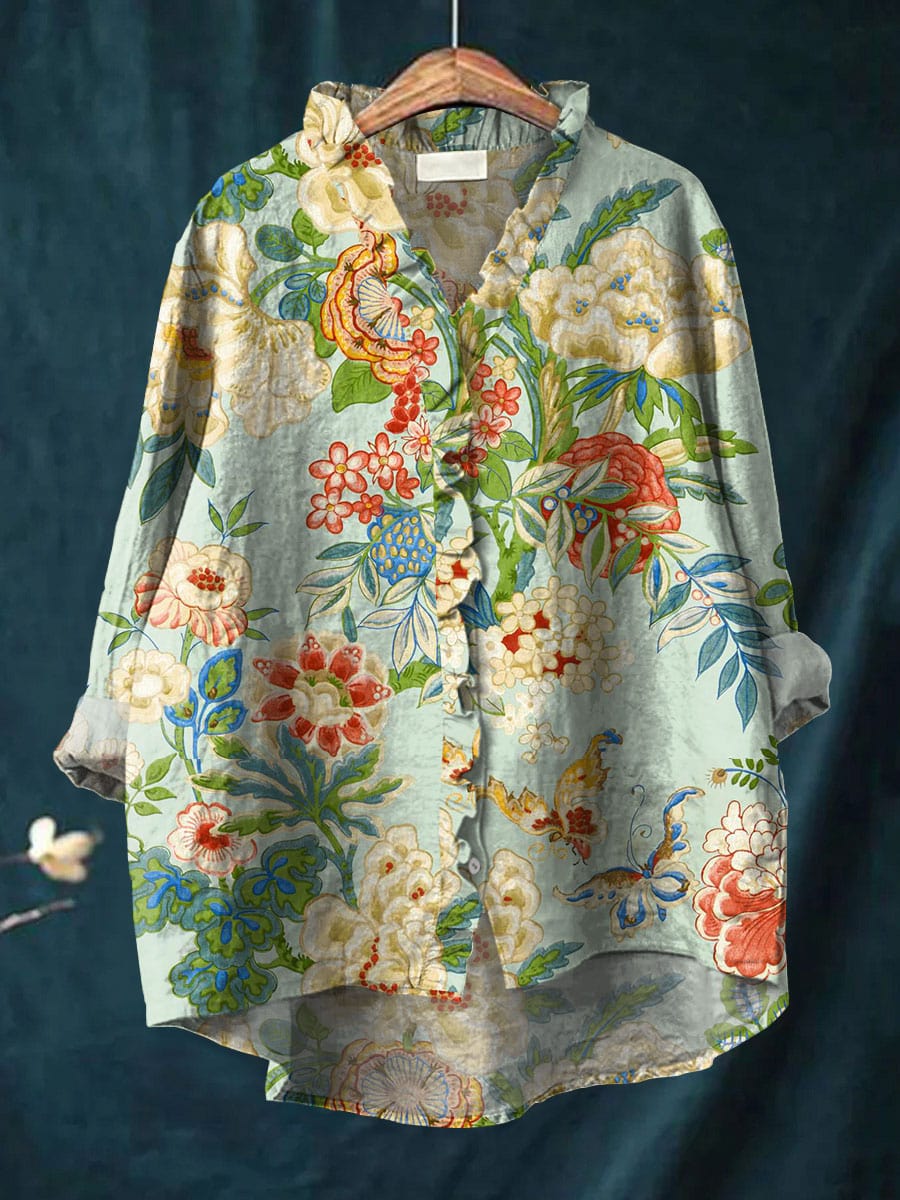 Muse & Valeur | Blouse for Women in Lightweight Fabric, Relaxed Fit, White