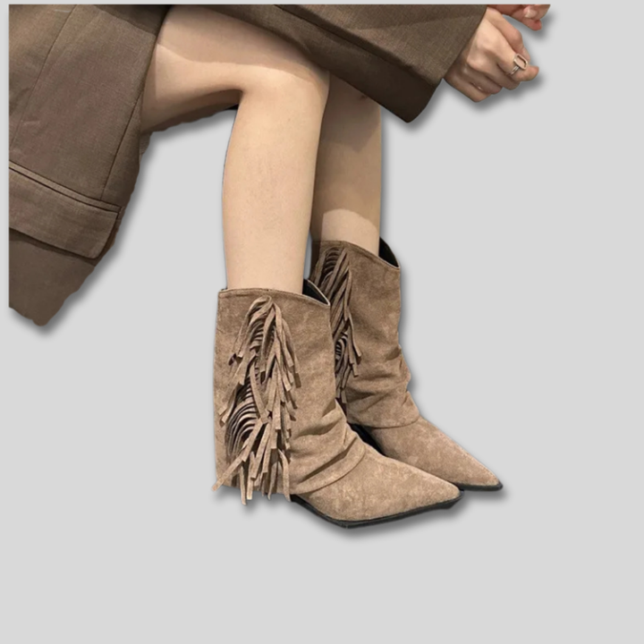 Muse and Valeur | Suede Western Boots