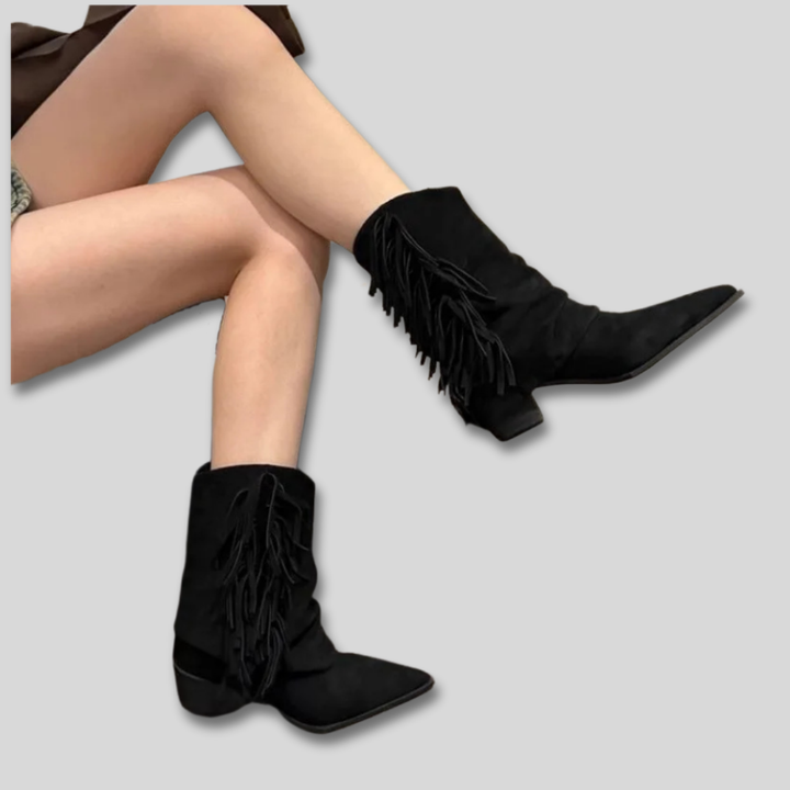 Muse and Valeur | Suede Western Boots