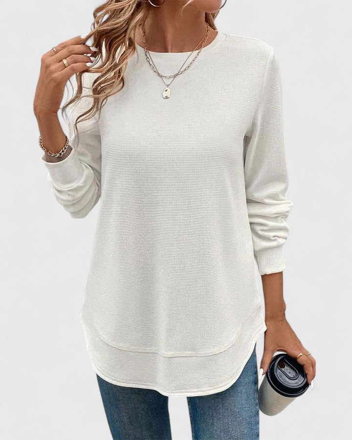 Muse and Valeur | O-Neck Long Sleeve Top