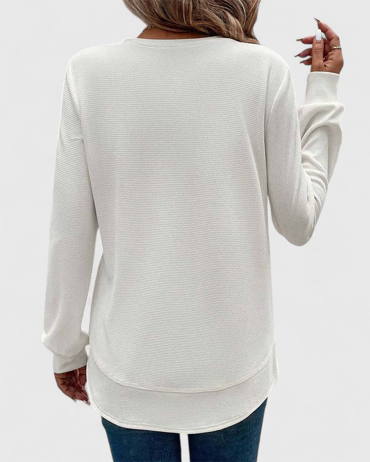 Muse and Valeur | O-Neck Long Sleeve Top