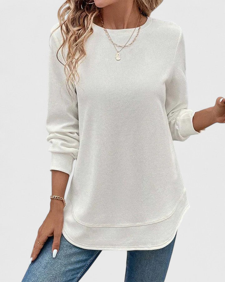 Muse and Valeur | O-Neck Long Sleeve Top