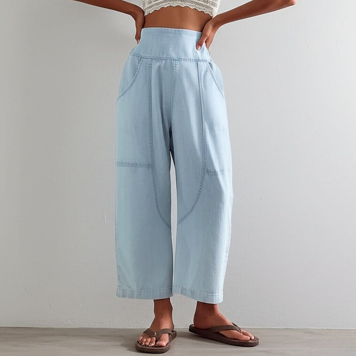 Muse & Valeur | Wide Leg Pant for Women in Soft Fabric, Casual Style, Black