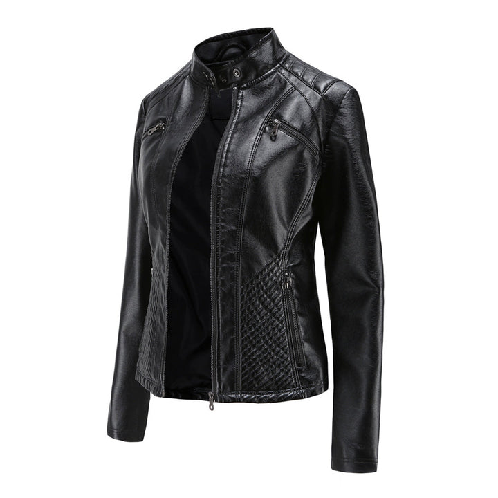 Muse and Valeur | Women's Classic Zip-up Biker Jacket