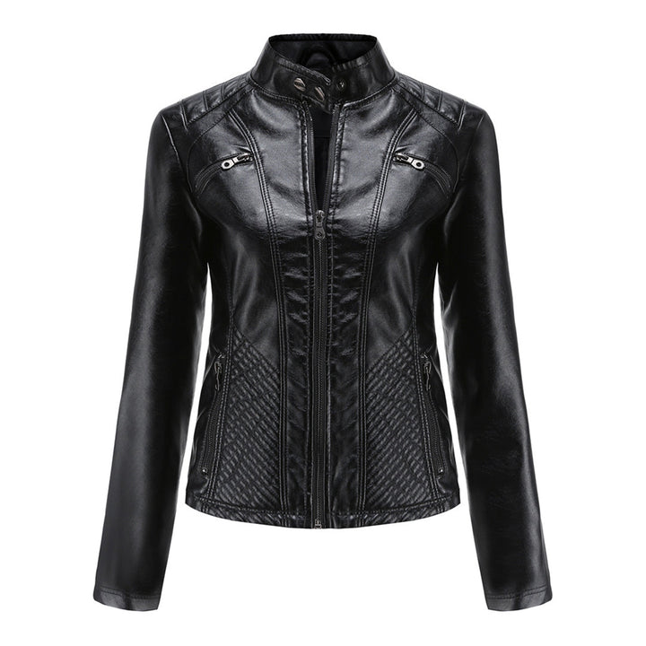 Muse and Valeur | Women's Classic Zip-up Biker Jacket