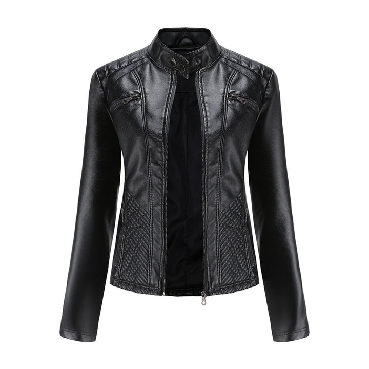Muse and Valeur | Women's Classic Zip-up Biker Jacket