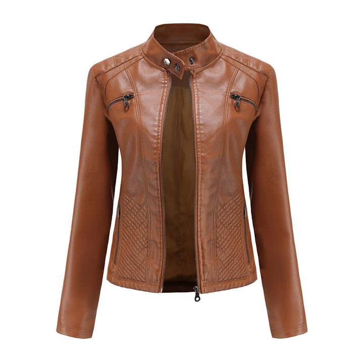 Muse and Valeur | Women's Classic Zip-up Biker Jacket