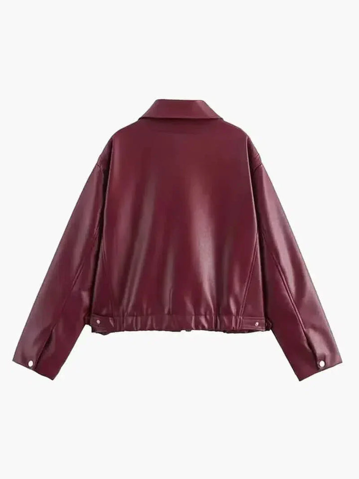 Muse and Valeur | Oversized Fit Leather Jacket