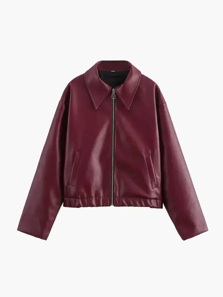 Muse and Valeur | Oversized Fit Leather Jacket
