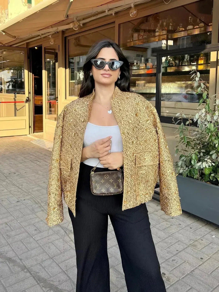 Muse and Valeur | Sequin Cropped Jacket