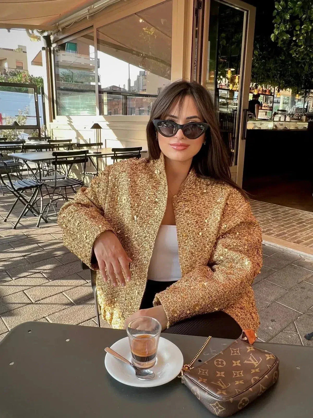 Muse and Valeur | Sequin Cropped Jacket