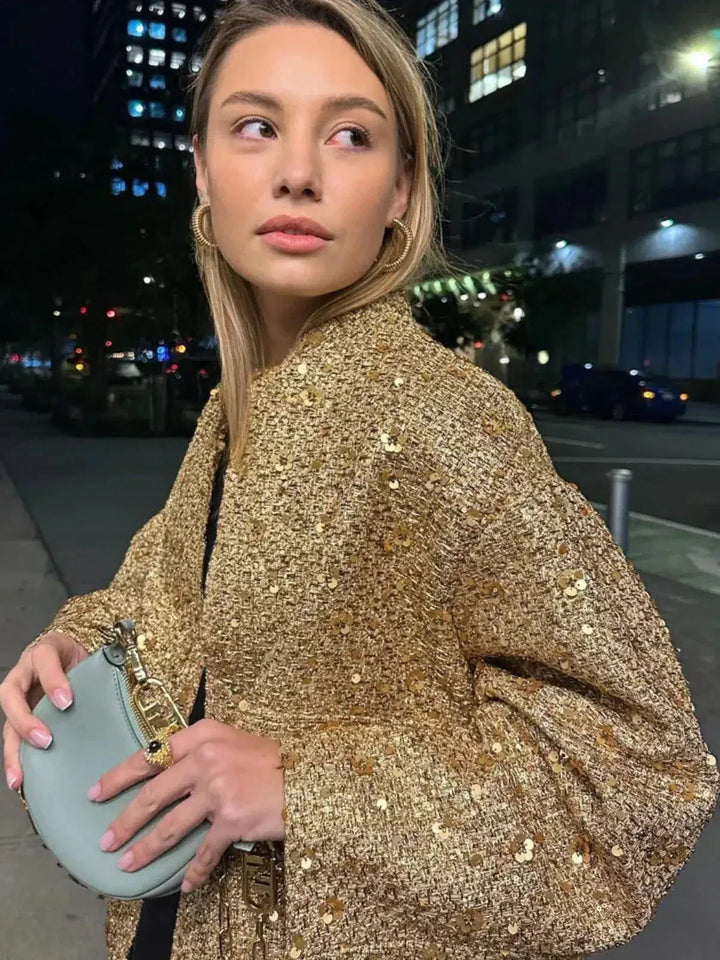 Muse and Valeur | Sequin Cropped Jacket