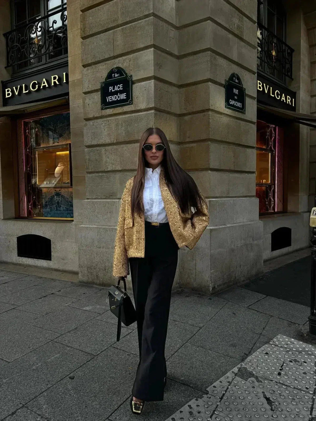 Muse and Valeur | Sequin Cropped Jacket