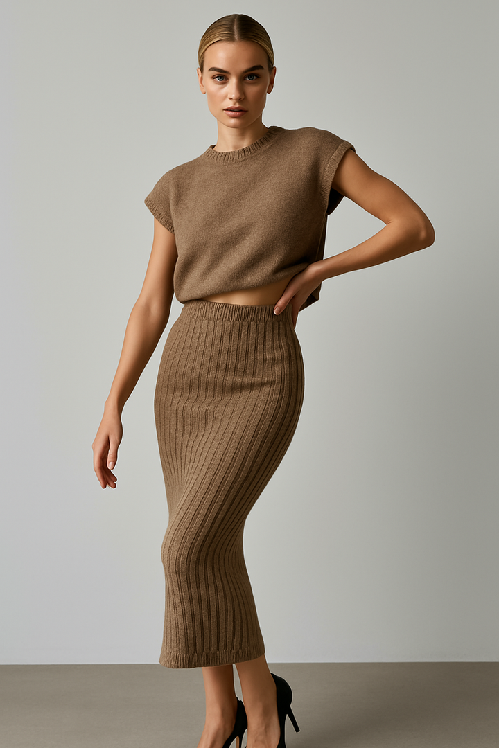 Muse and Valeur | Rib Sleeveless Set