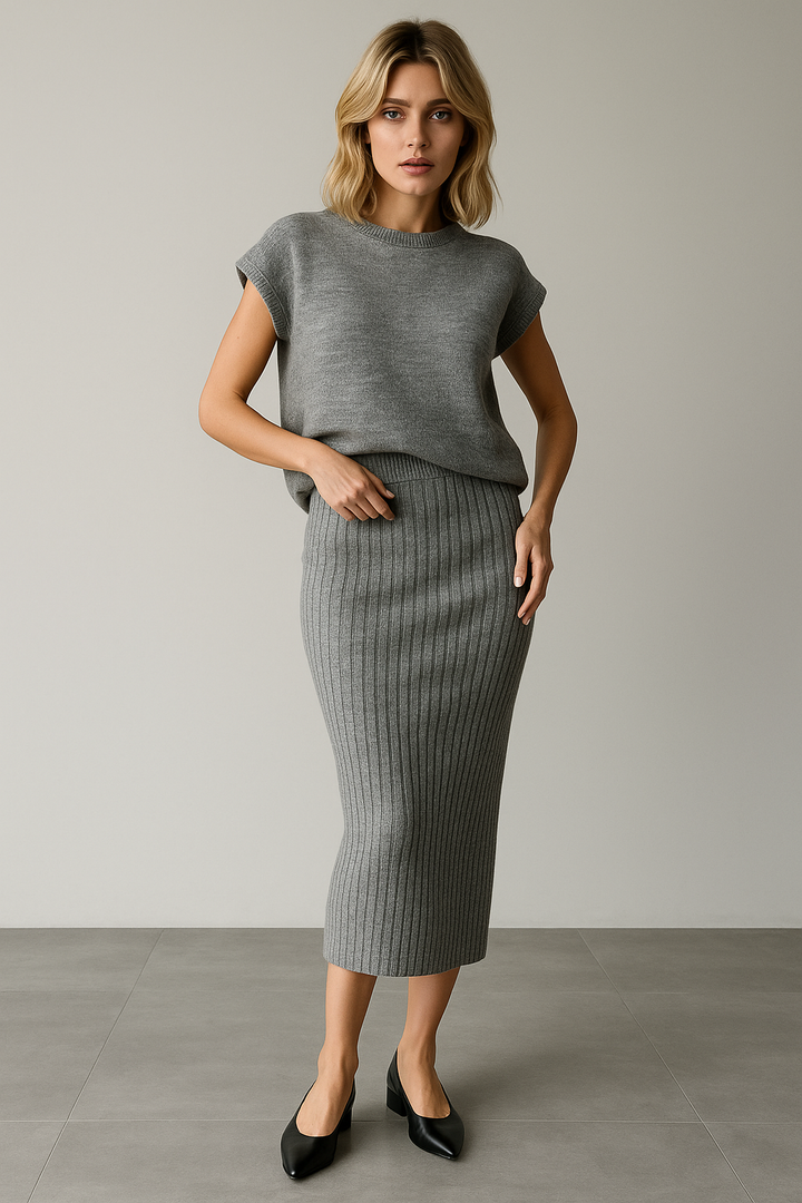 Muse and Valeur | Rib Sleeveless Set
