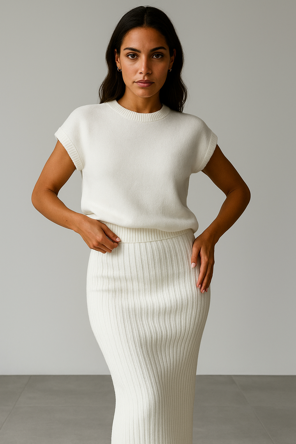Muse and Valeur | Rib Sleeveless Set