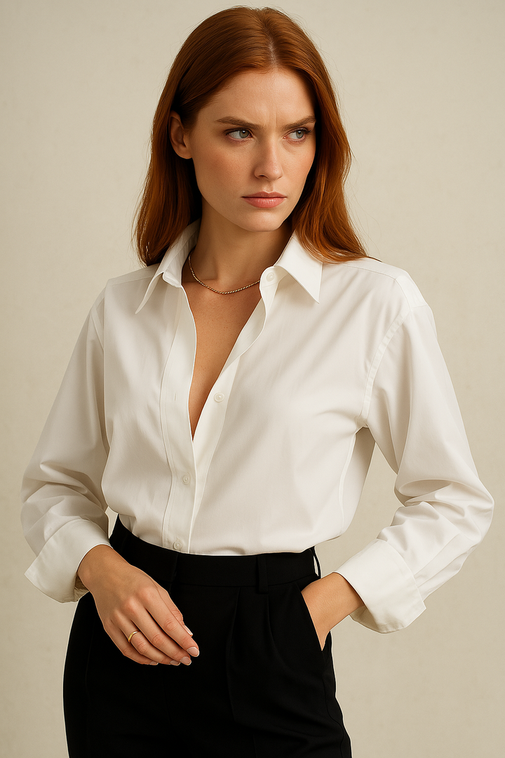 Muse and Valeur | Blouse, 100% Organic Cotton, Classic Fit