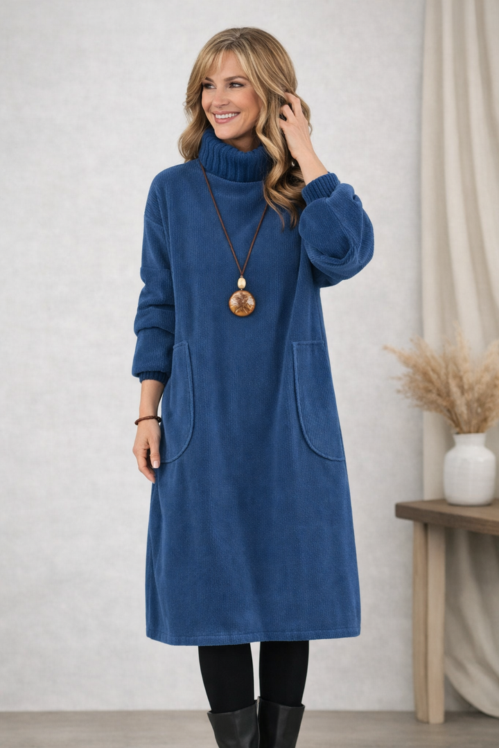 Muse and Valeur | Turtleneck Midi Dress