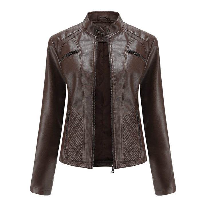 Muse and Valeur | Women's Classic Zip-up Biker Jacket