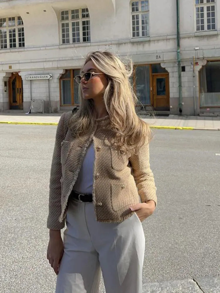 Muse and Valeur | Short Tweed Blazer