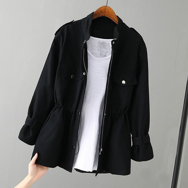 Muse and Valeur | Women's Utility Jacket, Zipper Closure