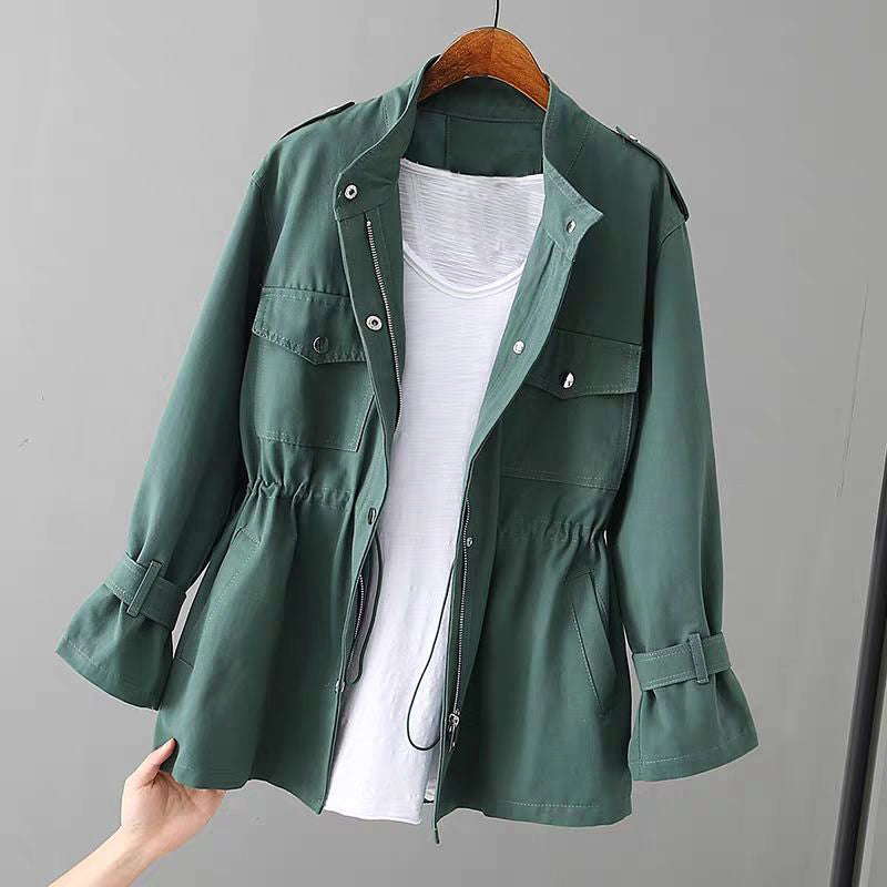 Muse and Valeur | Women's Utility Jacket, Zipper Closure