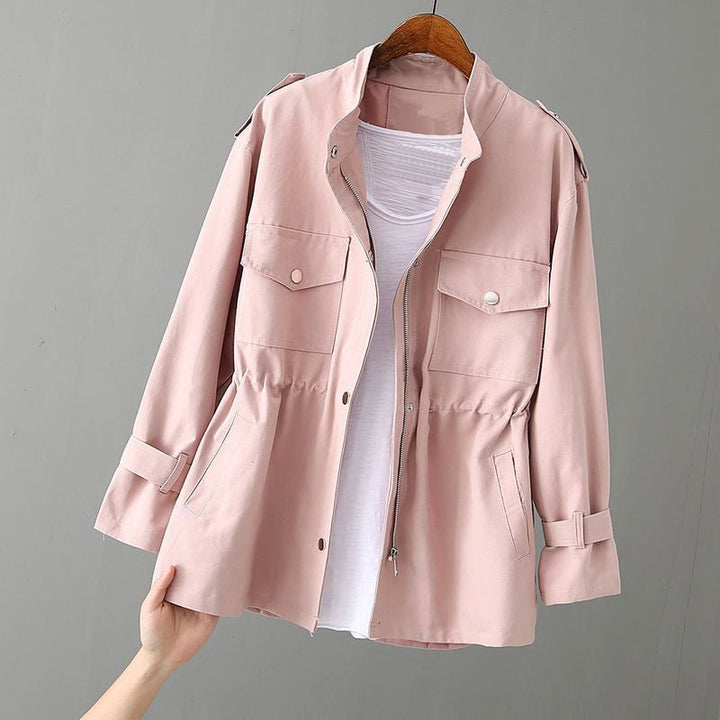 Muse and Valeur | Women's Utility Jacket, Zipper Closure