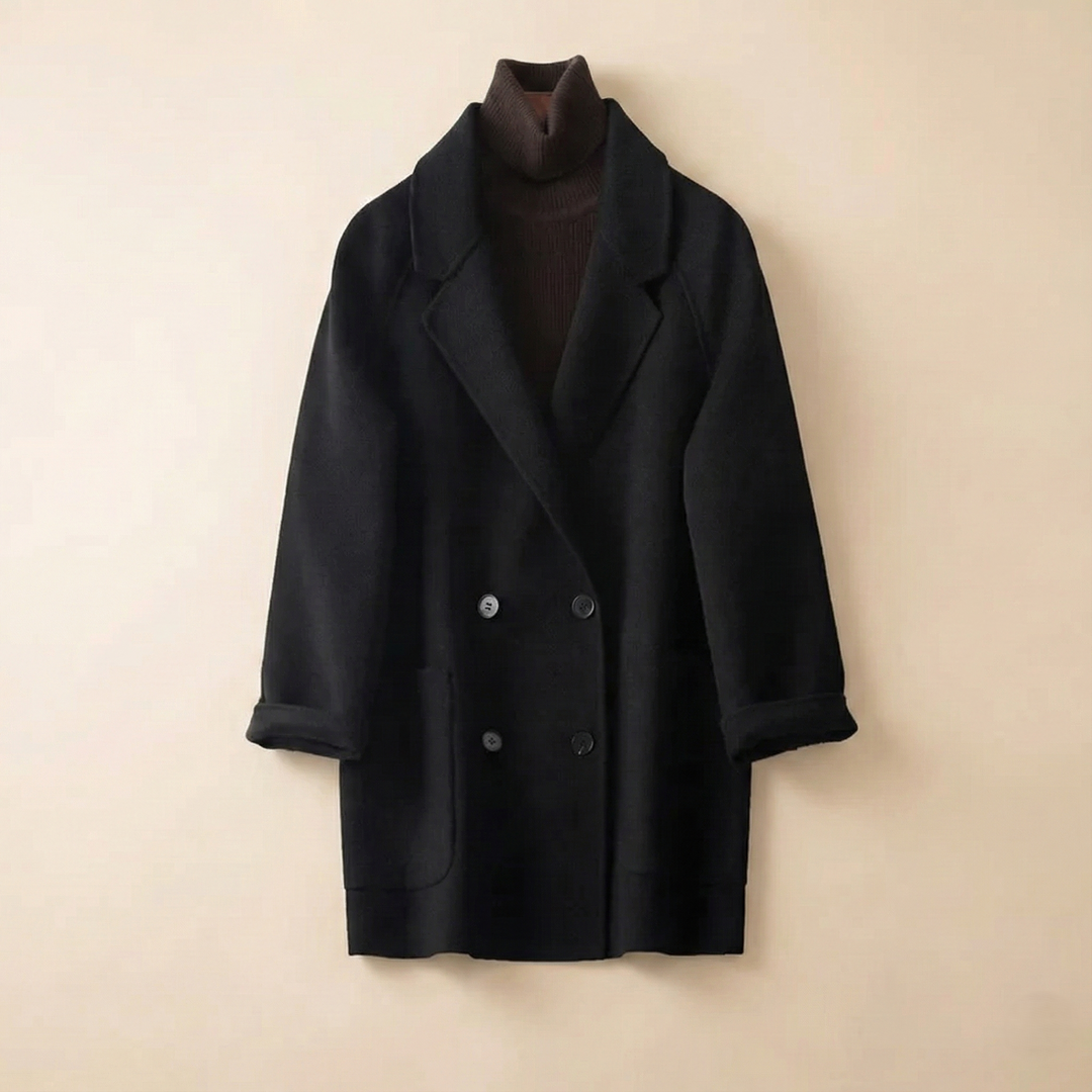Muse and Valeur | Wool Herringbone Coat