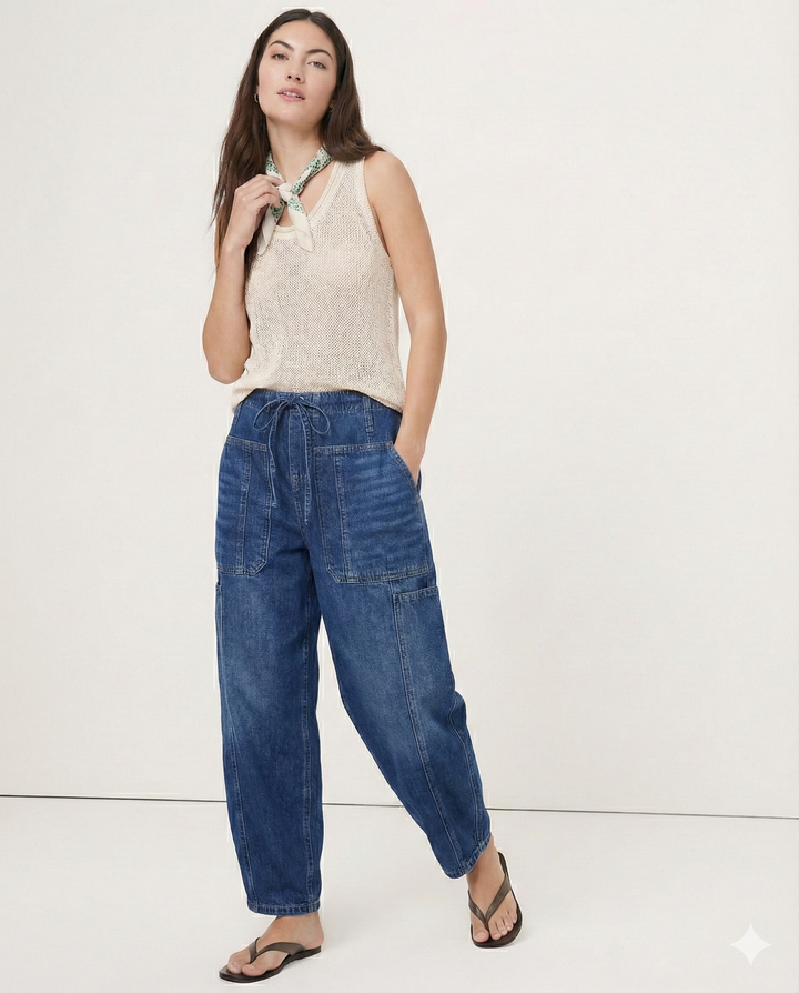 Muse & Valeur | Weekend Jean for Women in Denim, Slim Fit, Blue