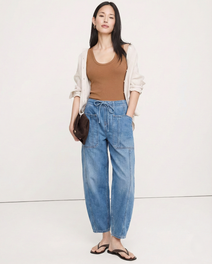 Muse & Valeur | Weekend Jean for Women in Denim, Slim Fit, Blue