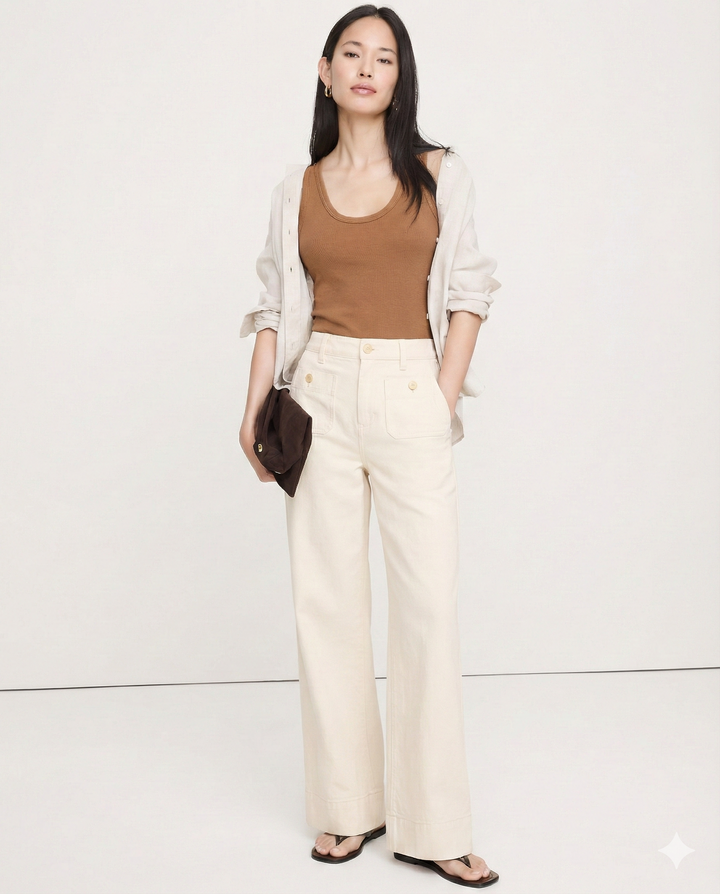 Muse & Valeur | Classic Wide-Leg Jean for Women in Denim