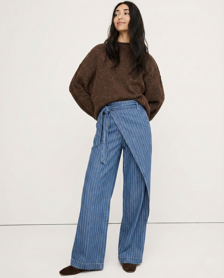 Muse & Valeur | Cotton Wide-Leg Pant for Women