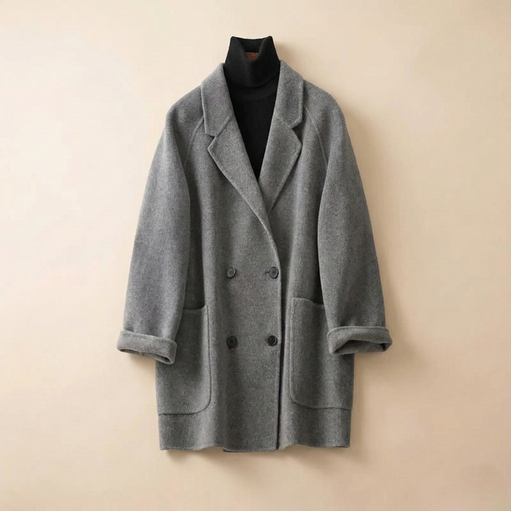 Muse and Valeur | Wool Herringbone Coat